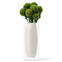 Oliver Acrylic Vase in Hamptons White