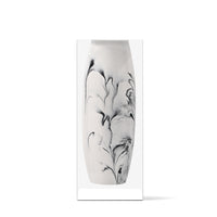 Lucite Oliver Vase in White Marble