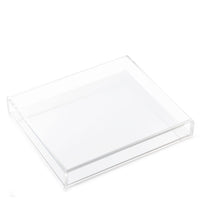 JR William Luxury Acrylic Large Tray Home Deocr Hamptons White