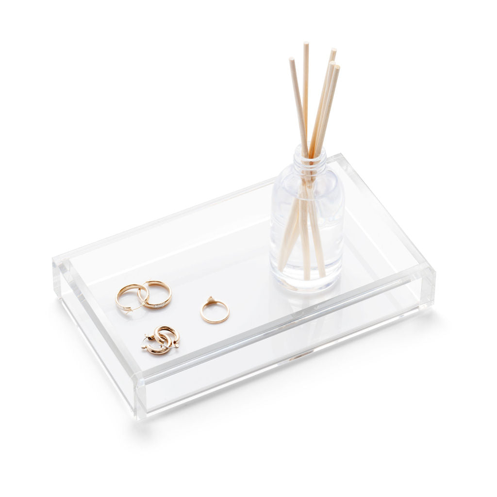 White guest shop towel tray