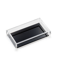 Luxury Acrylic Guest Soho Black Towel Tray JR William Home Decor