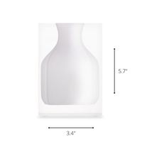 JR William Luxury Acrylic Resin Hogan Vase Dimensions