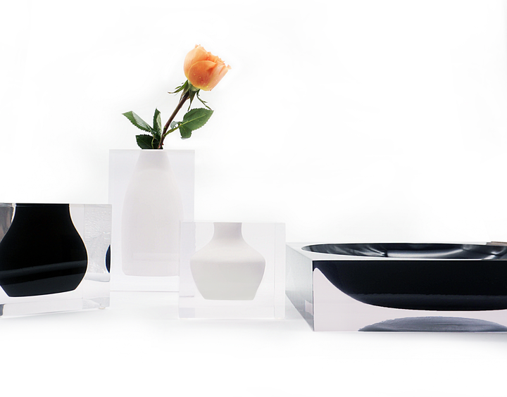 The JR William Empire Collection of Luxury Acrylic Resin Vases and Bowls
