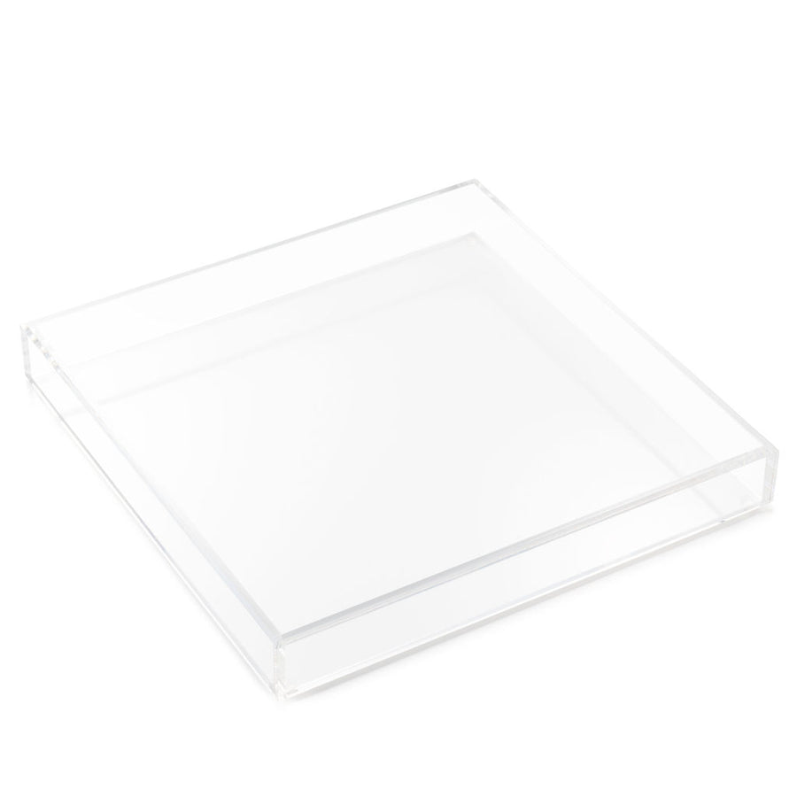 JR William Luxury Crystal Clear Acrylic Extra Large Tray Home Decor