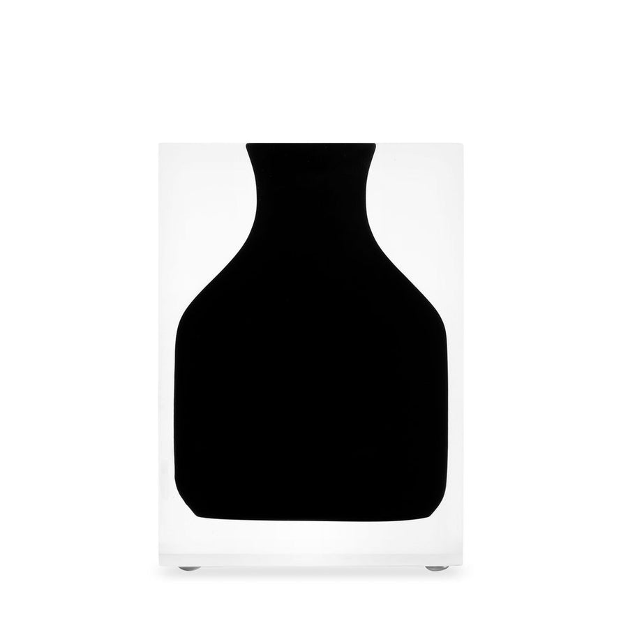 JR William Luxury Soho Black Acrylic Resin Hogan Vase