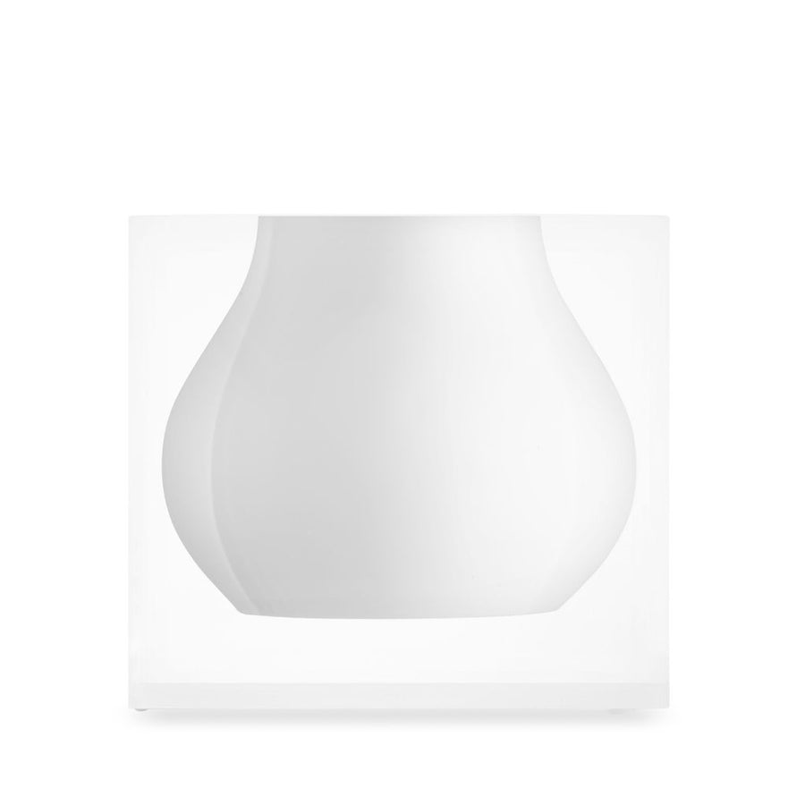 JR William Hamptons White Luxury Acrylic Resin Mosco Vase