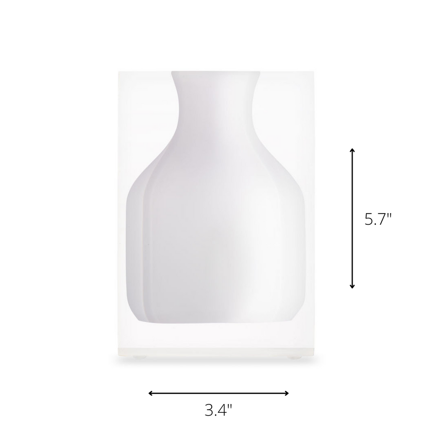 JR William Luxury Acrylic Resin Hogan Vase Dimensions